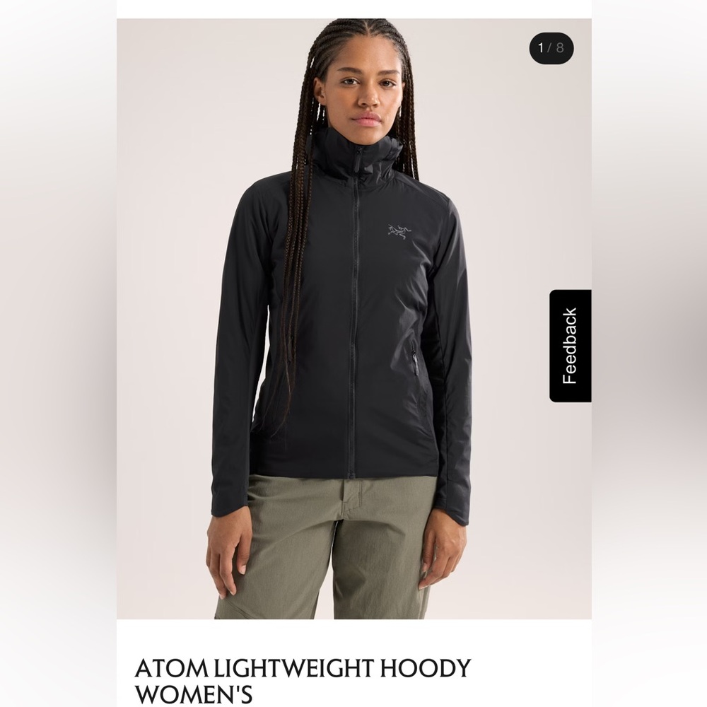 Arc'teryx Women's Atom Lightweight Hoody Jacket - Black